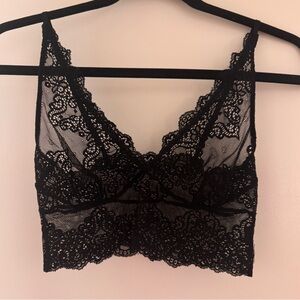 Elegant Black Lace Bralette